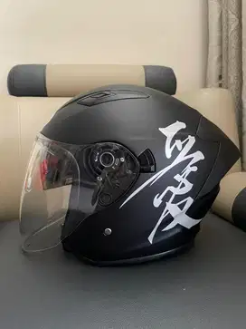 Helm NHK R1 Max Black Doff (Kanji Series)