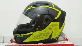 Helm Nolan N605 Hexagon Yellow Size L