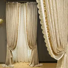Jual gordyn gorden murah vertikal roll blind jasa wallpaper dinding vi