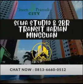 SEWA TRANSIT DAN PROMO MALEM APARTEMEN GREEN PRAMUKA CITY FREE NETFLIX