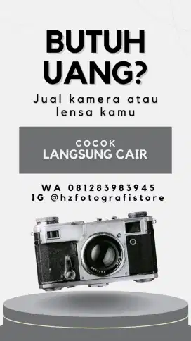 CARI KAMERA DAN LENSA DSLR ATAU MIRRORLESS CANON FUJIFILM FUJI SONY