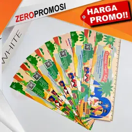 Souvenir Natal Anak Penggaris PVC Custom Edisi Christmas