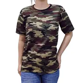 Kaos baju doreng army camo tni