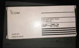 Battery Icom BP-252  Baterai HT Icom IC-M34  Buat Ht Icom IC-M36  Batr