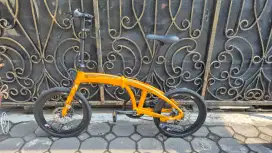 DIJUAL SEPEDA LIPAT 20 NORIS 2.0 TRANSFORMER WARNA ORANGE