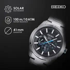 Jam Tangan Seiko Solar SNE255P1 Criteria Black Dial Stainless Steel