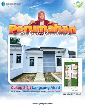 HANYA DENGAN DP 2.2 JUTA BELI RUMAH SUBSIDI DKT PT YAKJIN INDONESIA