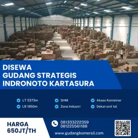 Disewakan Gudang Industri 3373m2 Lokasi Kartasura,Sukoharjo