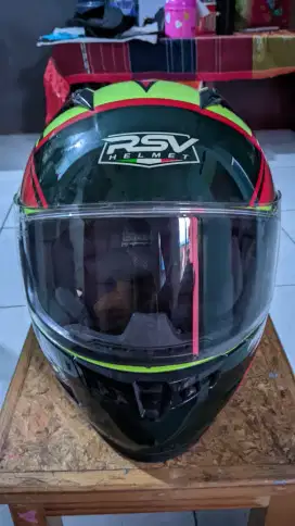 HELM FULL FACE RSV FF5500 HAYAM YELLOW FLO