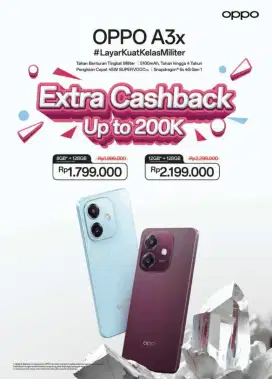 Oppo A3X 4 128gb cashback