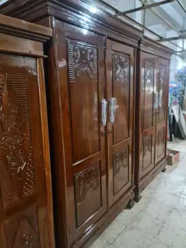 Lemari 2 Pintu Kayu Jati Jumbo