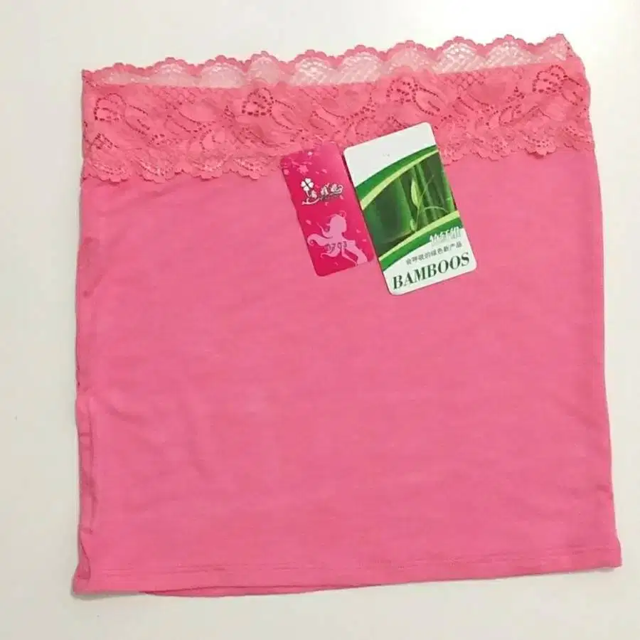 Pink Tank Top Kemben Pink Brokat import
