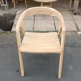Kursi kantor kayu jati || kursi kafe