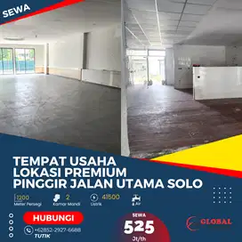 Tempat Usaha Lokasi Premium Pinggir Jalan Utama Solo