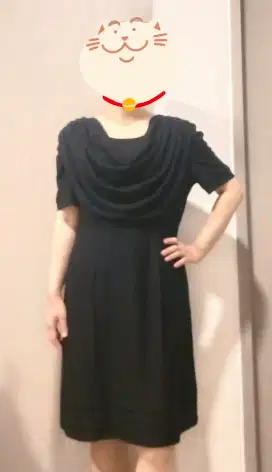 Terusan Hitam bisa untuk Ibu hamil/ maternity Dress
