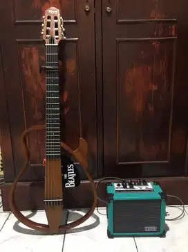 gitar akustik silent original lokal