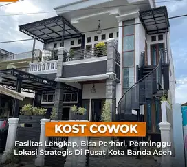 Kost Cowok disewakan Fasilitas Lengkap ! Bisa Perhari dan Mingguan