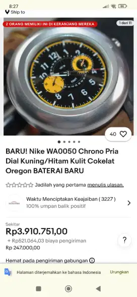 Jam tangan Nike vintage original