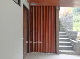 Pasang baru / servis Folding gate pintu besi lipat, Tiga dara teknik