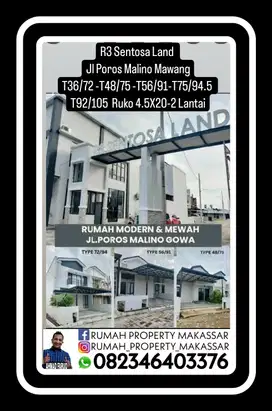 Ruko R3 Santosa Land jl poros Malino Ruko 4.5X20-2 Lantai