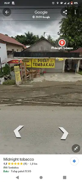 Di jual tanah beserta bangunan nya