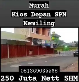 KIOS DIJUAL MURAH DEPAN SEKOLAHAN POLISI NEGARA