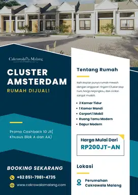 Hunian Ideal dengan Cicilan Ringan di Cluster Cakrawala Malang