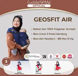 Gendongan CuddleMe Geosifit Navy ( preloved )