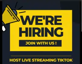 Loker Host Live Streaming Jualan Tiktok