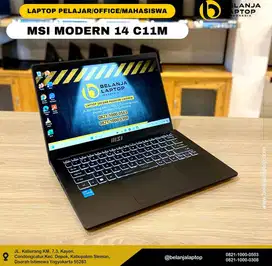 MSI Modern 14 C11M/intel i3 gen 11/8GB/256GB/TERMURAH!!