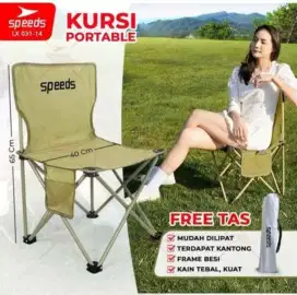 KURSI LIPAT OUTDOOR SPEEDS 031-13 SIZE XL MAMPU MENAHAN BEBAN 100 KG