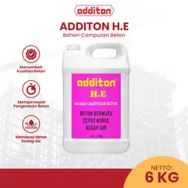 Additon HE - Bahan Campuran Beton 6 Kg - Mempercepat Pengerasan Beton