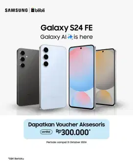 Samsung s24 Fe promo free adapter, garansi fisik 6 bulan