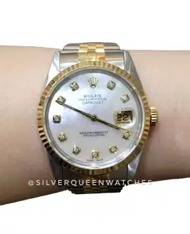 Promo Rolex Men 18KSS Kerang Diamond