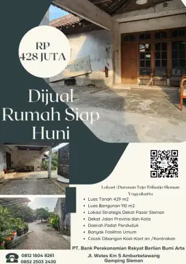 DIJUAL MURAH RUMAH SIAP HUNI