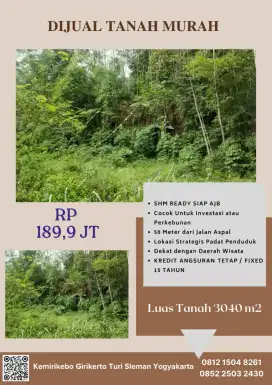 DIJUAL TANAH MURAH