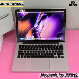 MACBOOK PRO RETINA MF840 13 CORE I5 8GB/1TB/THN 2015 FULL SET ORIGINA