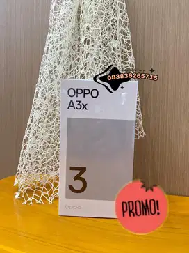 HOT SALE OPPO A3x RAM 8/64 NEW SEGEL GARANSI RESMI OPPO