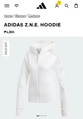 Hoodie Zipper Adidas ZNE 3 Stripes Training (Second Original)