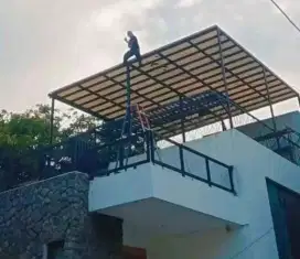 kanopi atap alderon singgle layer