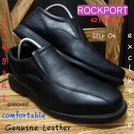 ROCKPORT 42 Asli KuliT, Slip On, Elegan, Eksklusif, Ringan, Nyaman