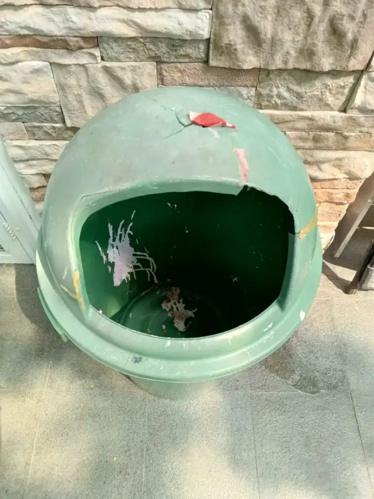 Promoo! Tempat sampah tutup bulat 80 ltr