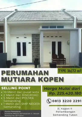 PERUMAHAN MUTIARA KOPEN PENAMBANGAN TUBAN