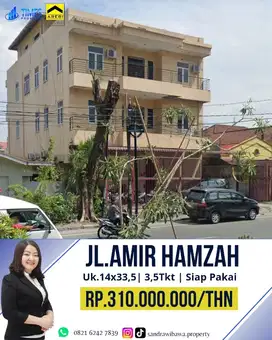 Ruko Sewa di Jalan Amir Hamzah Cocok untuk Kantor Bank Cafe