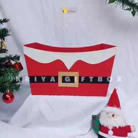 Keranjang Parcel Natal Murah Bahan Kulit Imitasi