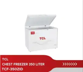 TCL Chest Freeser Box TCF350ZID Kap 350ltr Garansi Resmi New bs COD TT