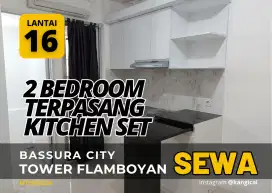 SEWA 2 Bedroom Kosongan +Kitchen Set Apartemen Bassura City