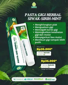 Pasta Gigi Herbal HNI Original