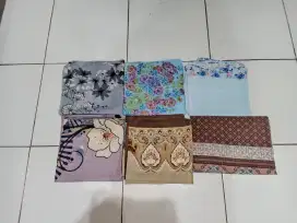 TAKE ALL 6PCS JILBAB SEGIEMPAT MOTIF BAHAN VOAL