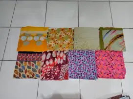 TAKE ALL 8PCS JILBAB SEGIEMPAT MOTIF BAHAN VOAL